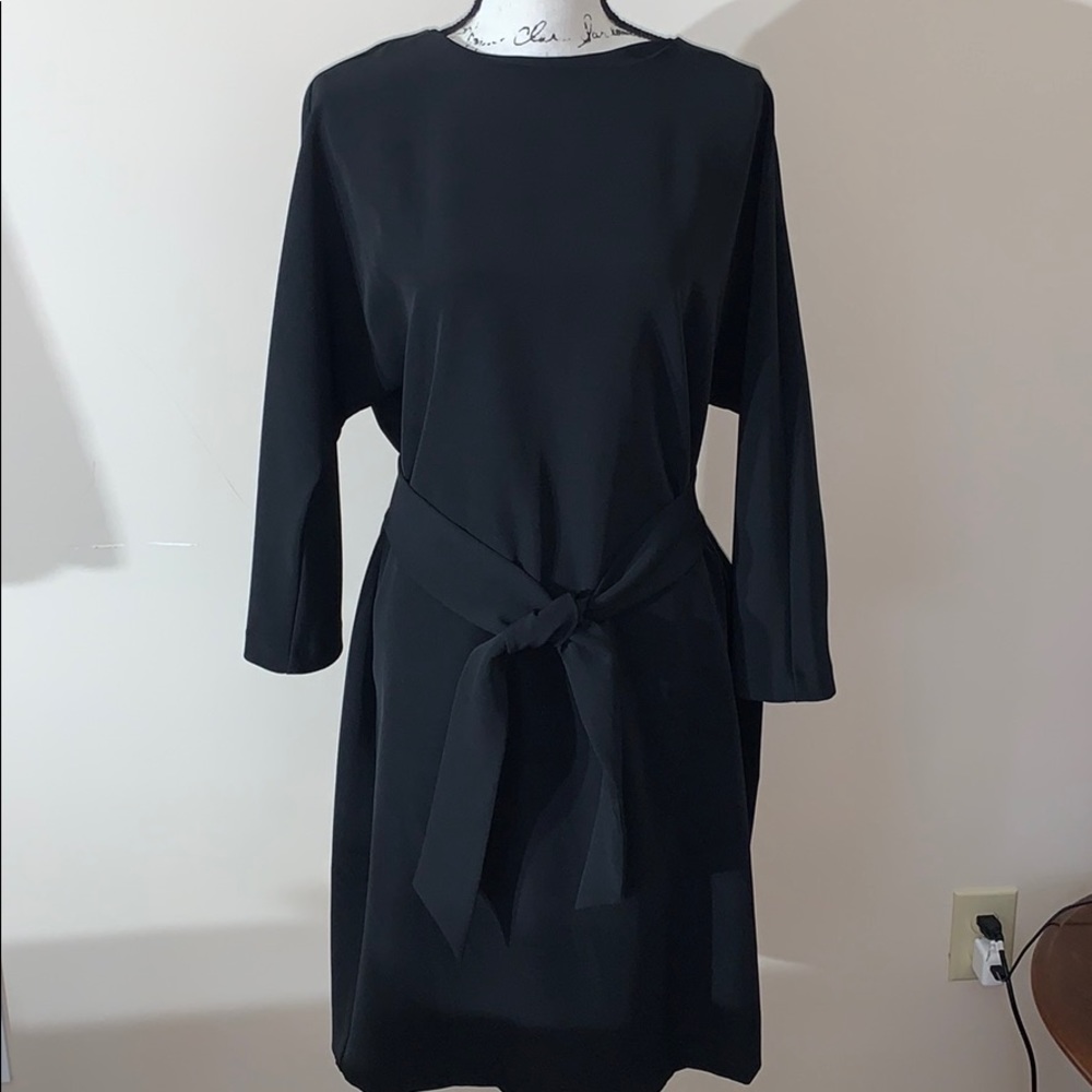 ROZ & ALI black sheath dress L